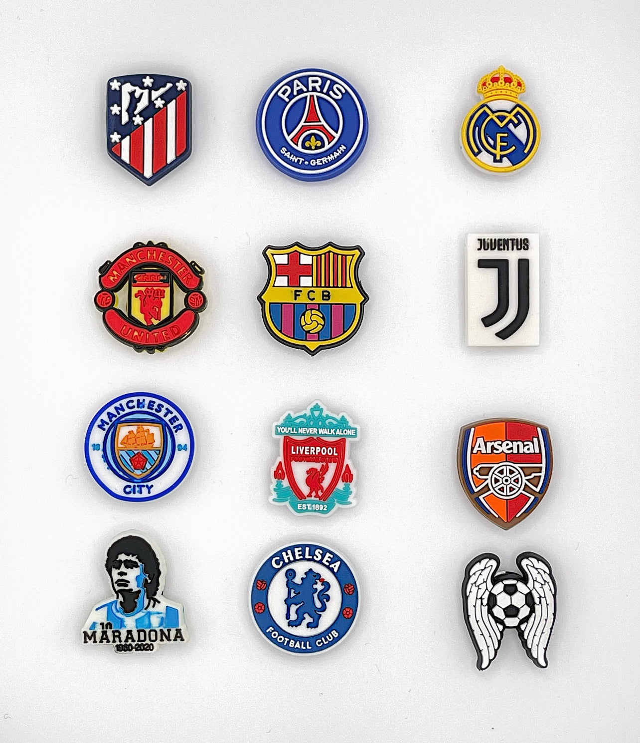 Football croc charms