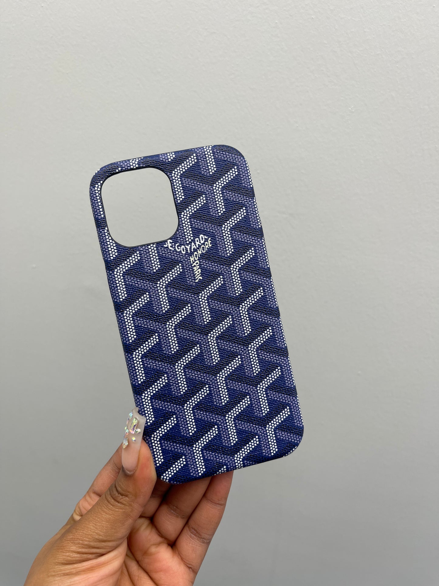 Navy blue pattern case