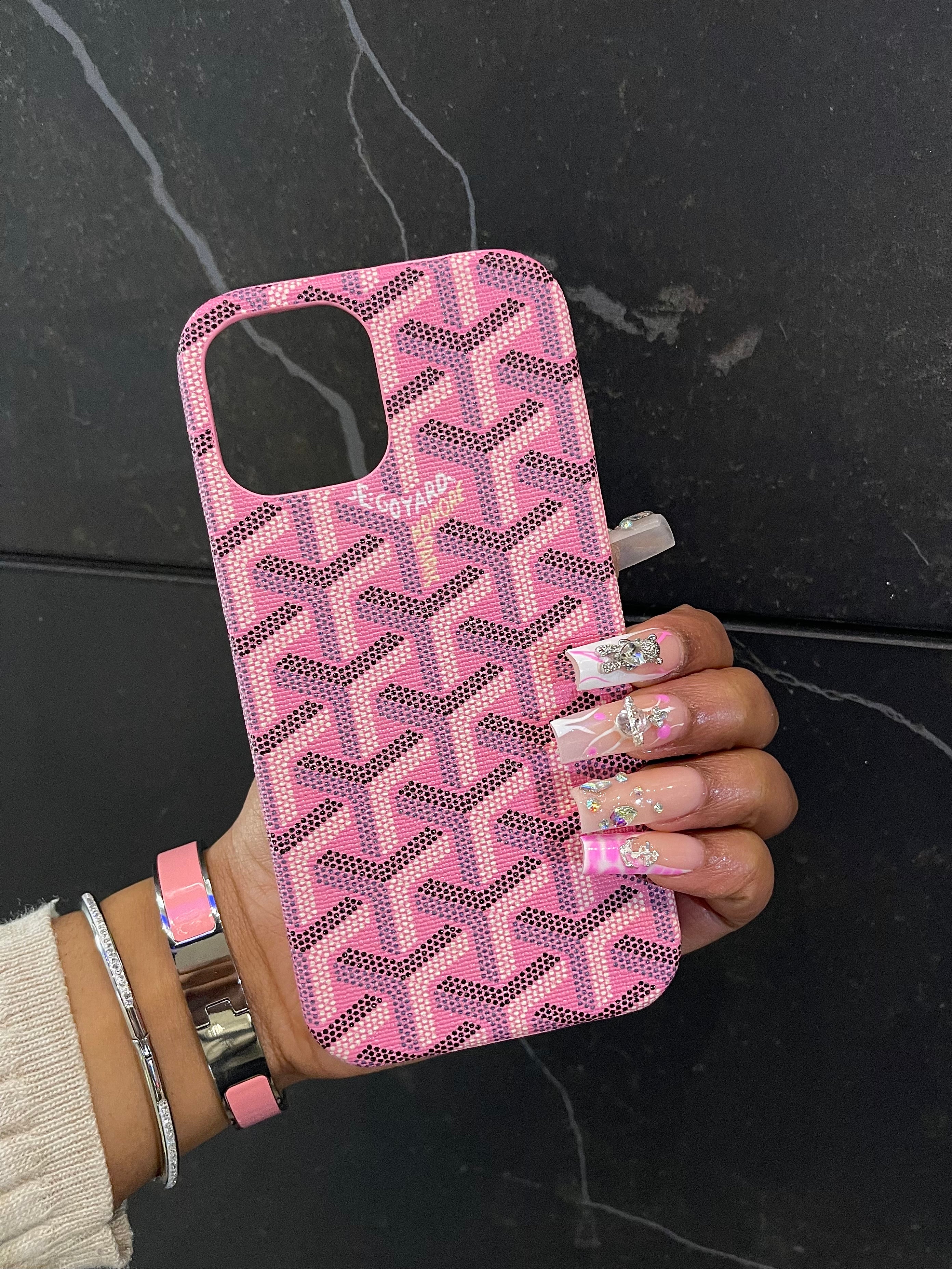 Pink pattern phone case – Bella's Archives1