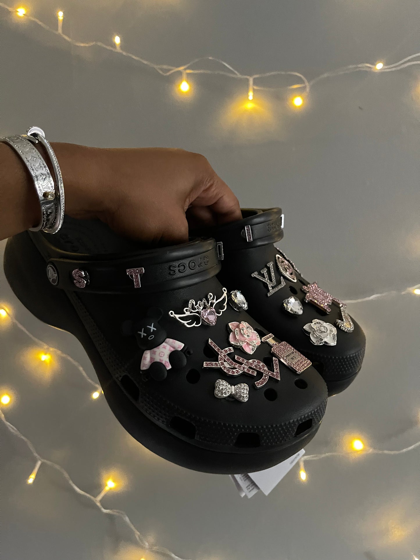 Perfect love customised platform crocs