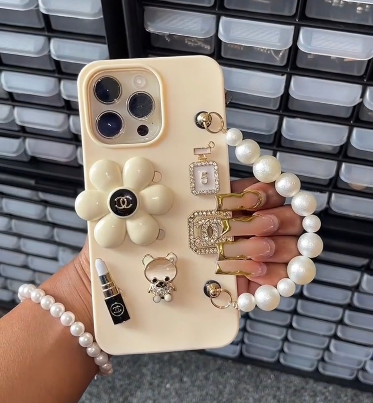 Pearly whites croc phone case