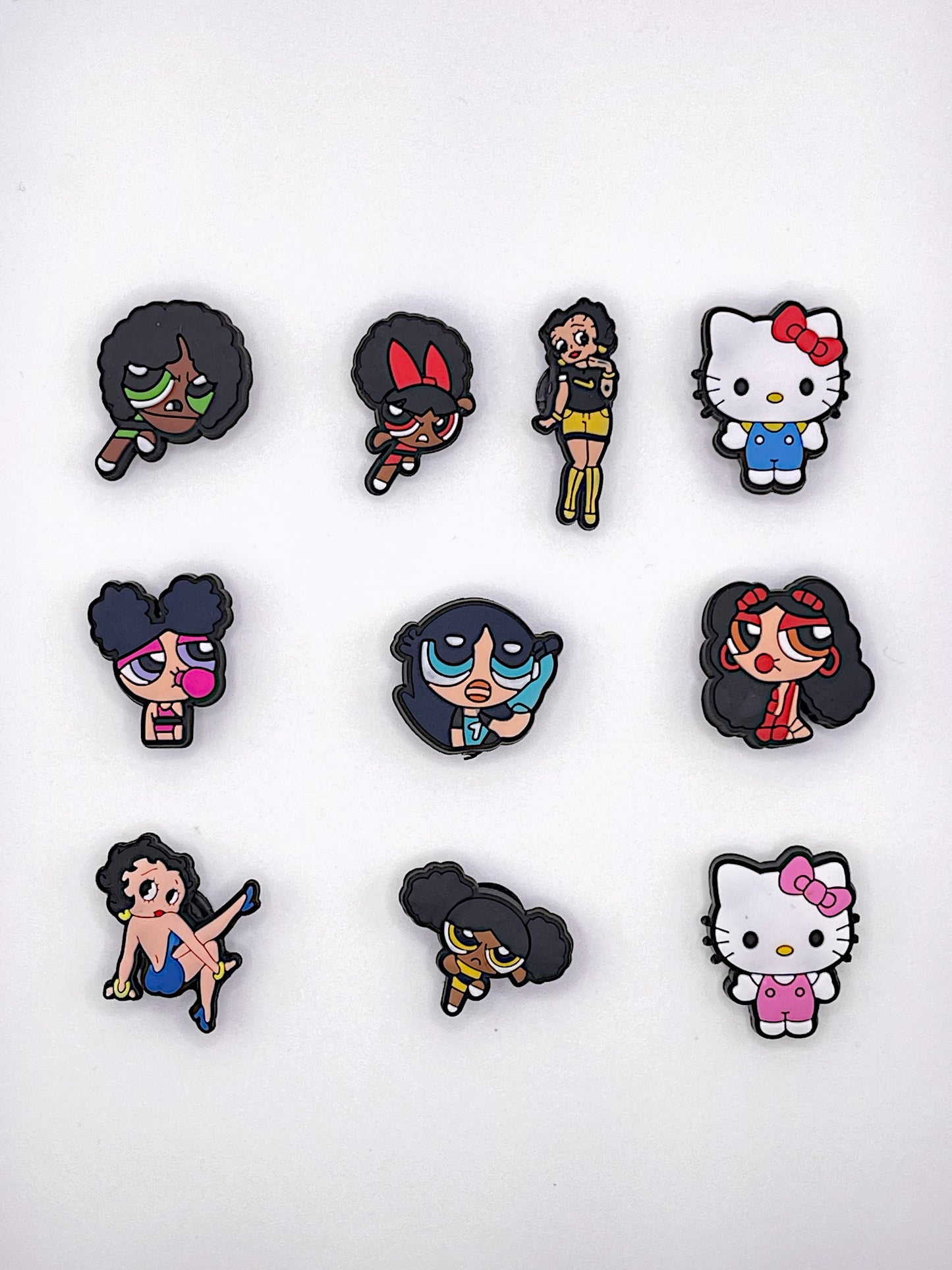 Cartoon girls croc charms