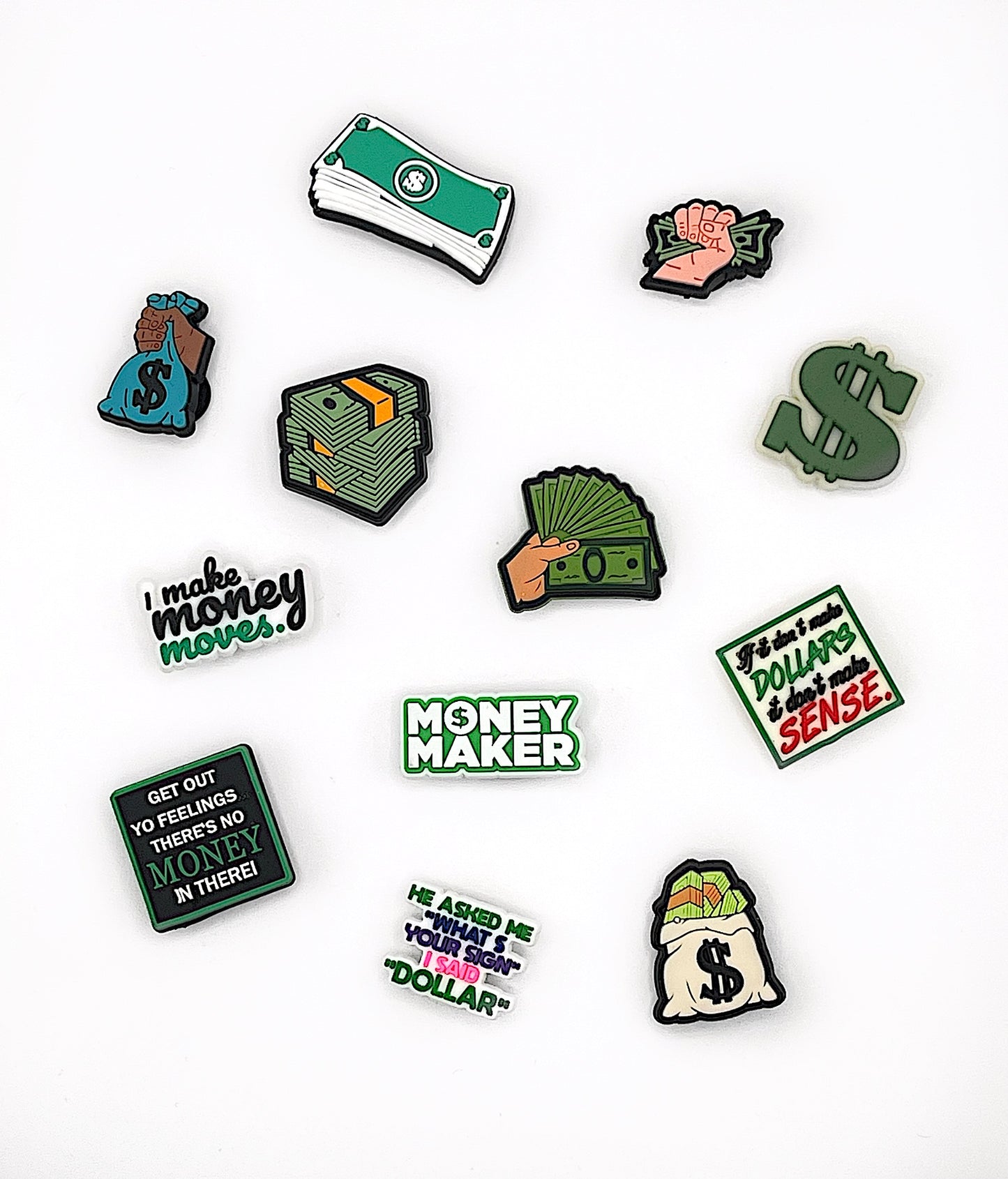 Money maker croc charms