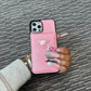 Pink wallet *card holder* phone case