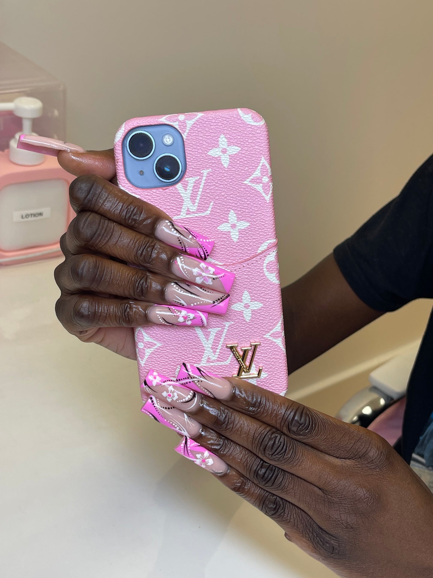 Pink galore *card holder* phone case