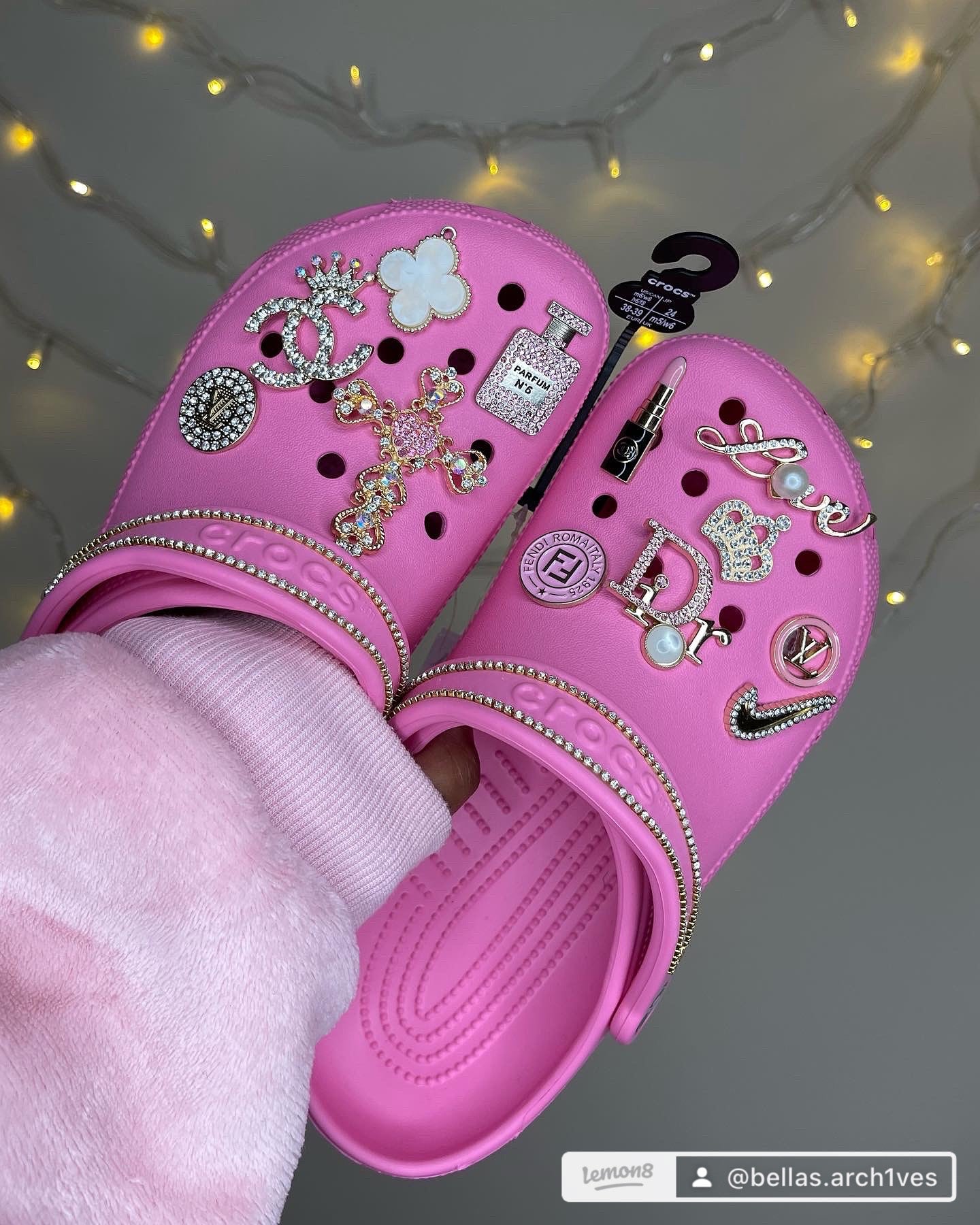 Pretty in pink croc charm *BUNDLE*
