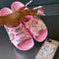 Barbie dreams customised croc slides