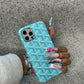 Turquoise pattern phone case