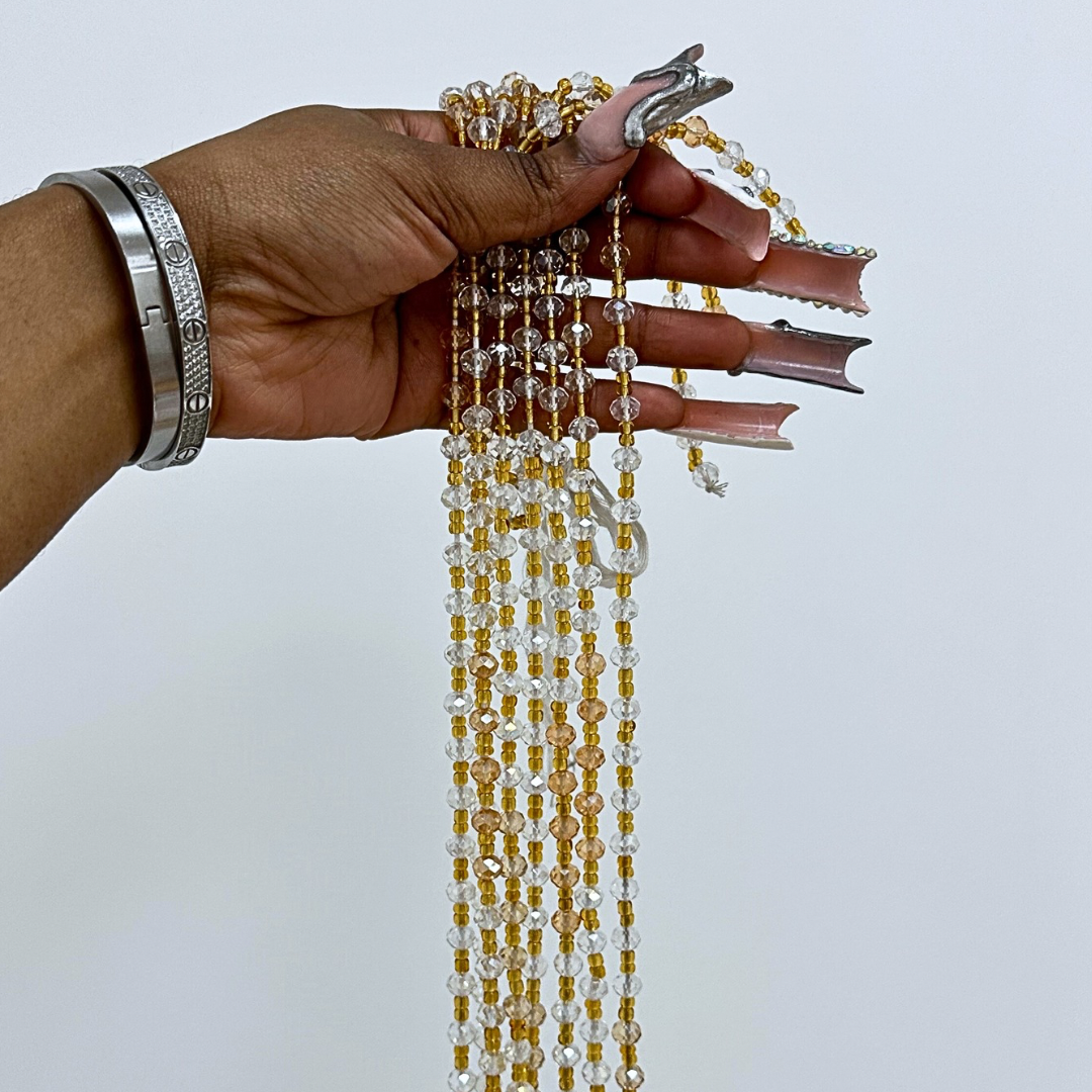 Heart of gold - string waist beads