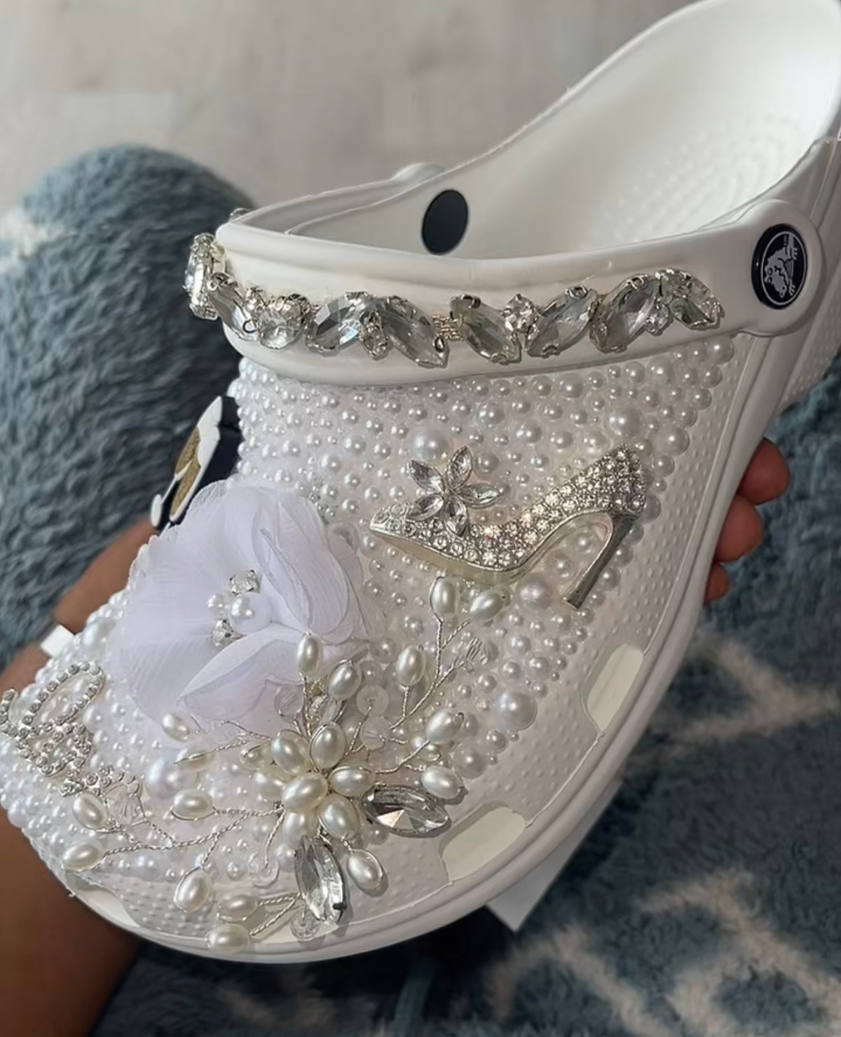 Customised Bridal crocs – Bella's Archives Customised Bridal crocs – Bella's Archives