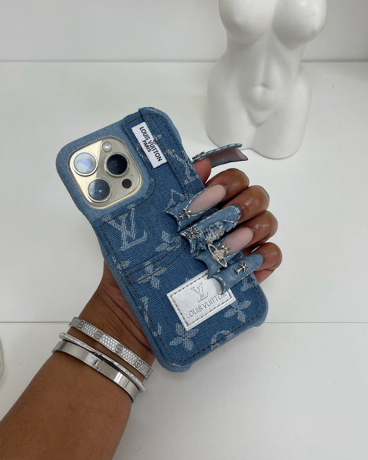 Double denim *card holder phone case*