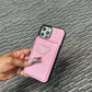Pink wallet *card holder* phone case