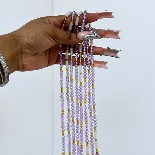 Purple dream - string waist beads