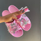 Barbie dreams customised croc slides