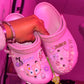 Purple fever customised crocs UK6