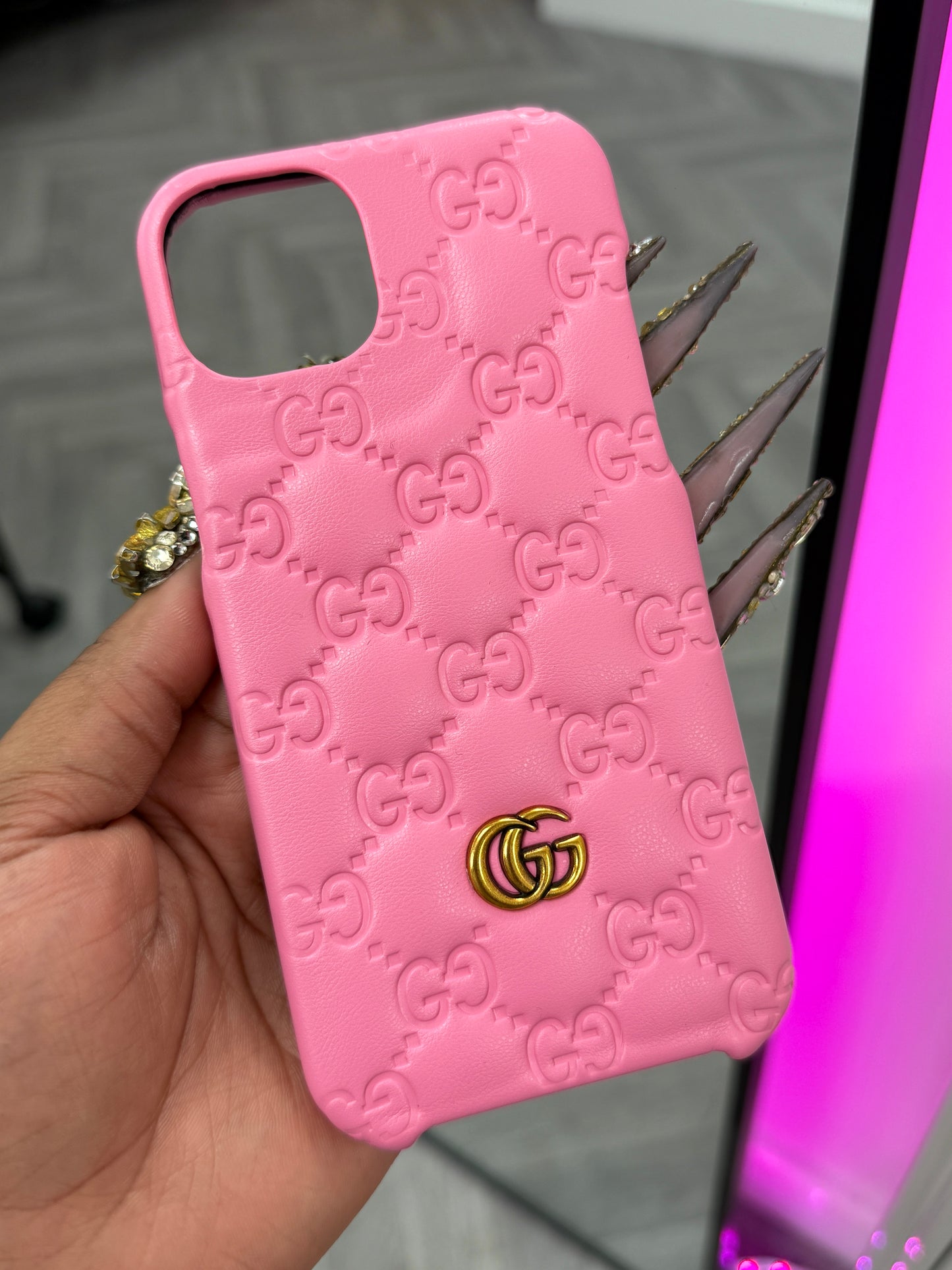 G luxe Pink phone case