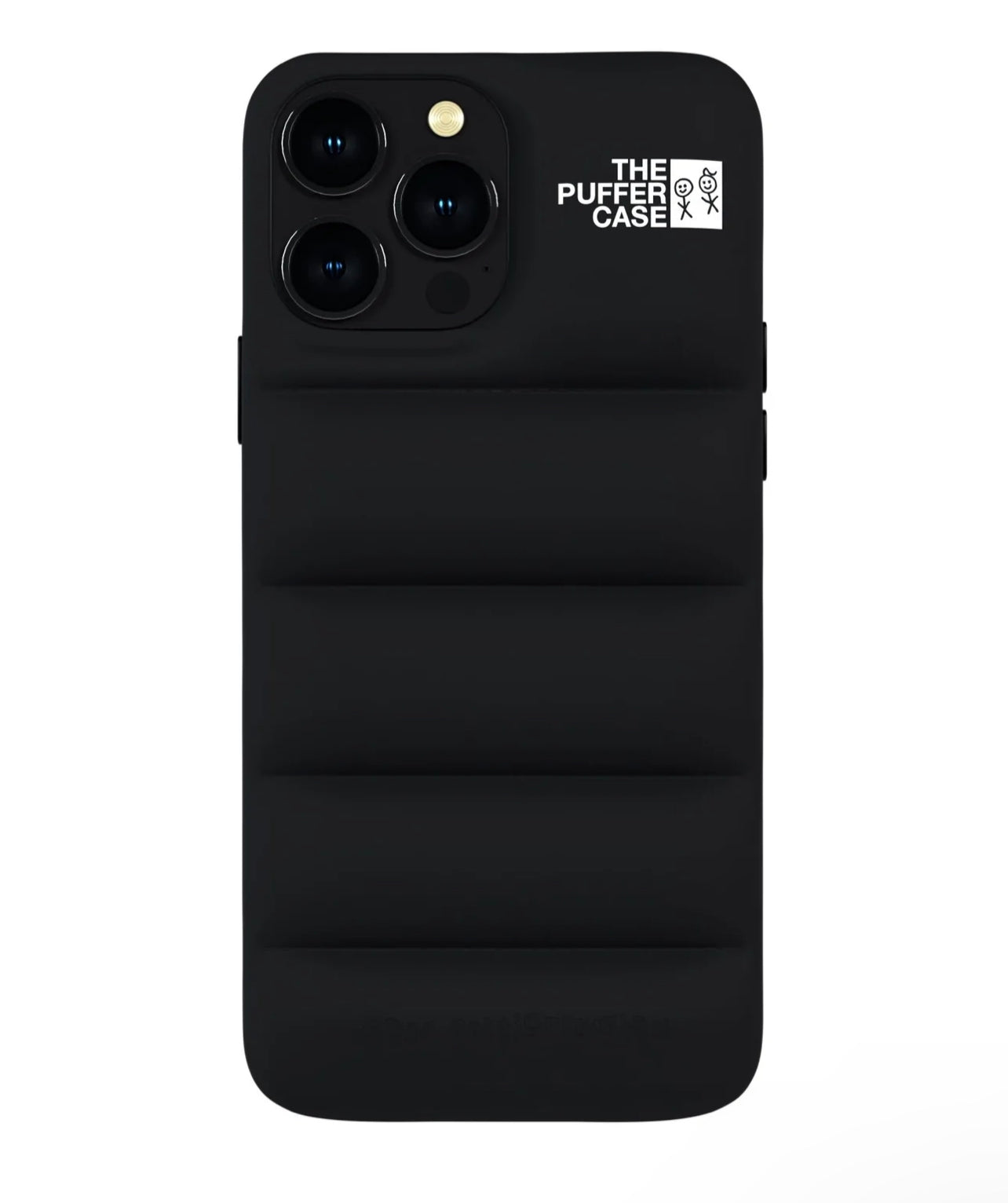 Black puffer phone case