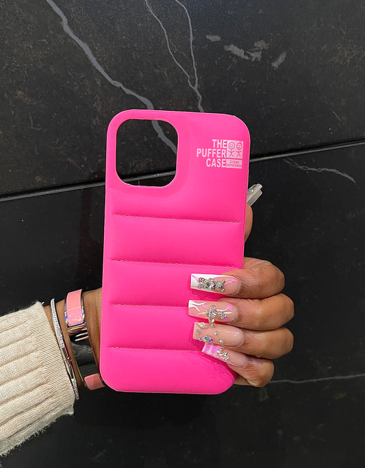 Puffer case (Electric pink)